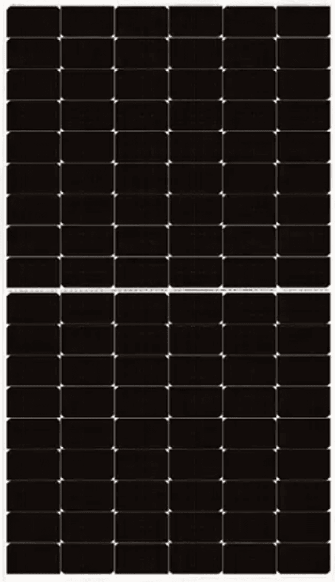 JinkoSolar Tiger Neo 715W bifacial dual glass solar panel, front view